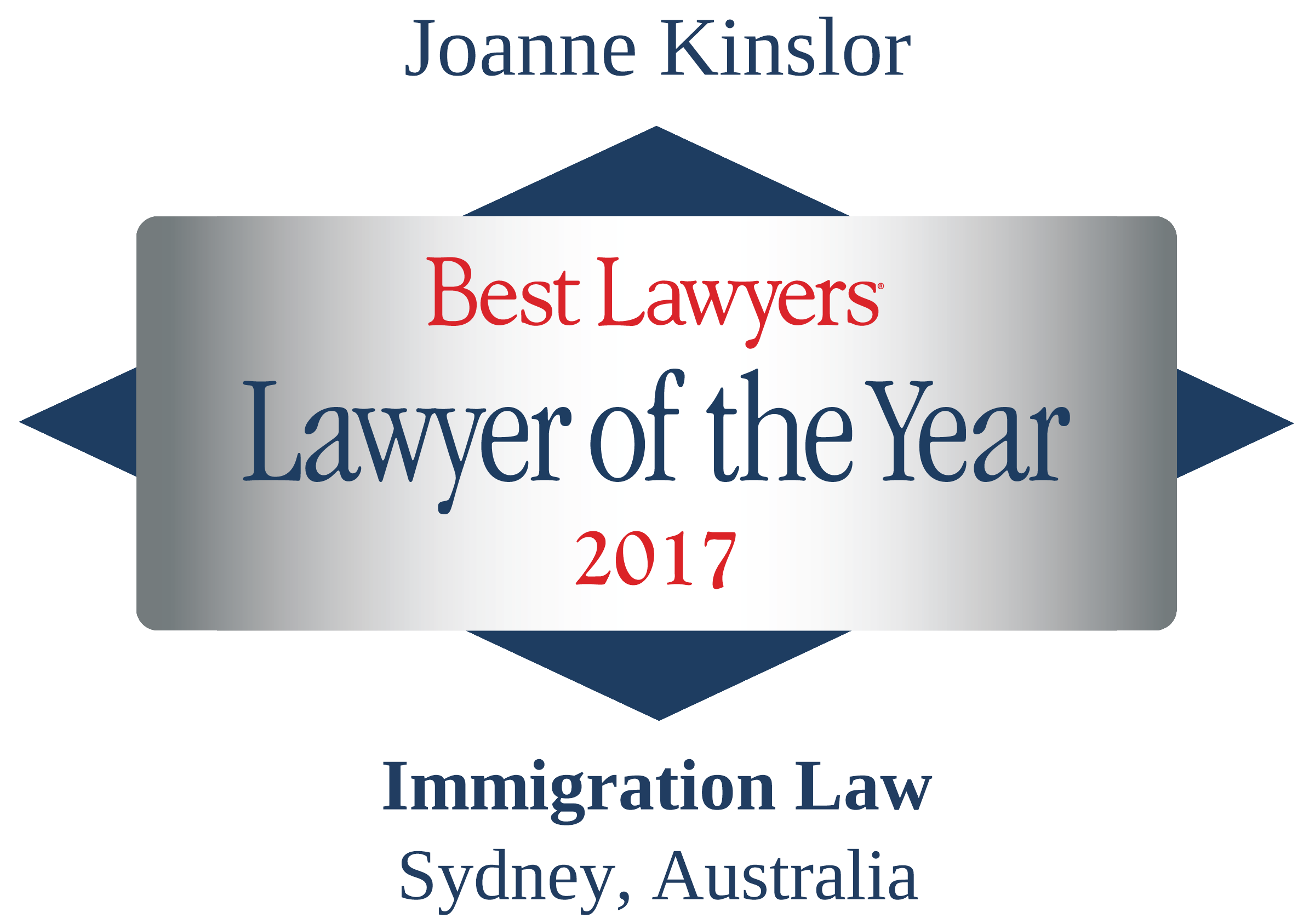 "Best Lawyers - "Lawyer of the Year" Traditional Logo"